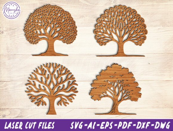 Download Tree Silhouette Laser Cut Files Svg - Cut files Collection