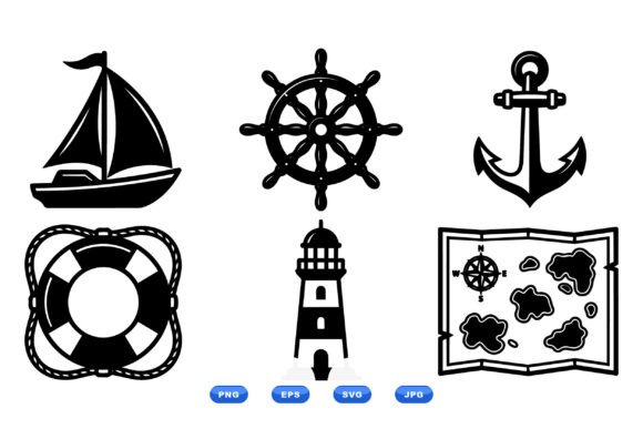 Download Nautical SVG Clipart Icons - Clipart Collection