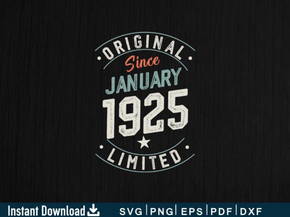 Download January 1925 Funny Gifts 99th Birthday - January Collection