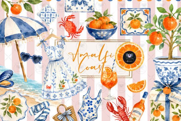 Download Amalfi Coast Summer Clipart - Premium Resources