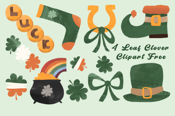Download 4 Leaf Clover Clipart Free - Clipart Collection