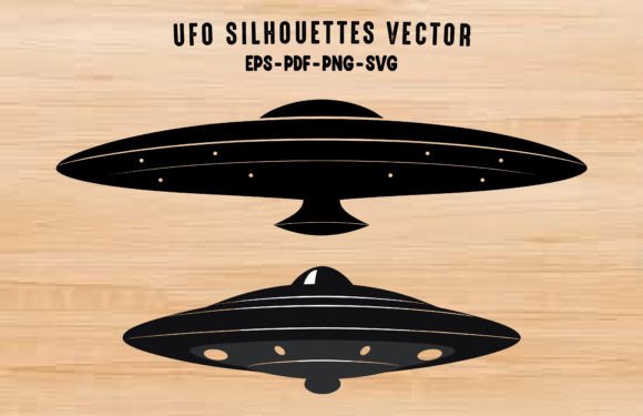 Download Flying Saucer UFO Silhouettes Clipart - Clipart Collection