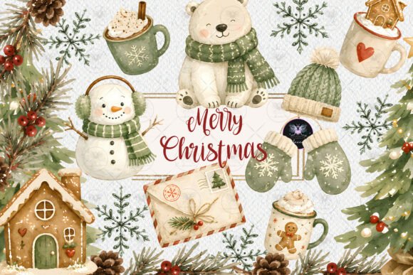 Download Christmas Woodland Clipart - Clipart Collection